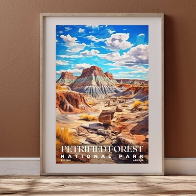 Petrified Forest National Park Poster, Travel Art, Office Poster, Home Decor | S6 - image4
